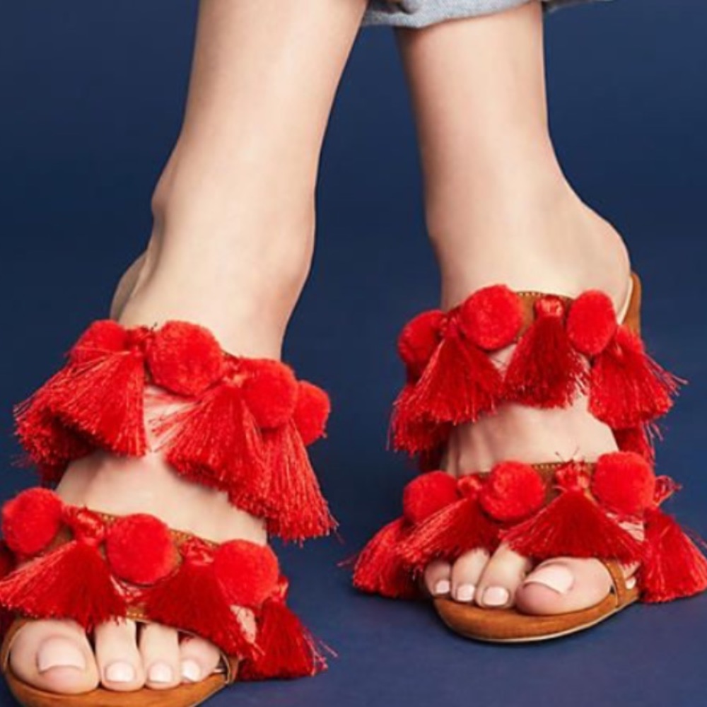 Capsule Collective Lottie Tassel block heels